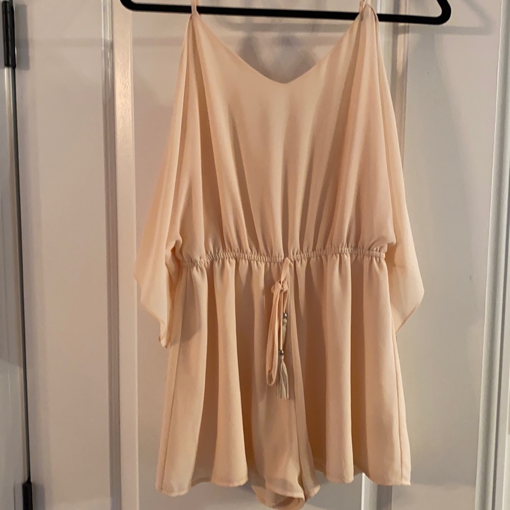 Peach colored romper